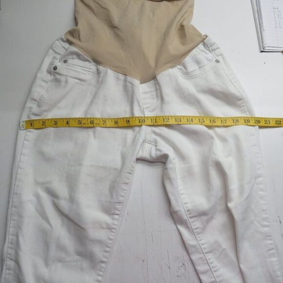 led Luxe Essentials Straight Maternity Jeans Women's Size 30 Wash Denim - Picture 5 of 10